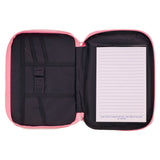 Ichthus Badge Pink Two-Fold Faux Leather Bible Bag