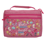 A Glad Heart Makes a Cheerful Face Polyester Bible Bag