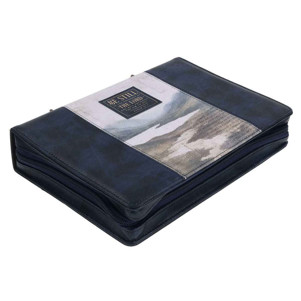 Be Still in the Presence of the Lord Faux Leather Bible Bag