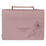 Always Be Joyful Faux Leather Bible Bag