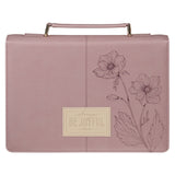 Always Be Joyful Faux Leather Bible Bag