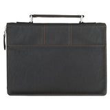 Be Strong in the Lord and in His Mighty Power Faux Leather Bible Bag