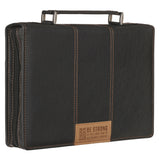 Be Strong in the Lord and in His Mighty Power Faux Leather Bible Bag