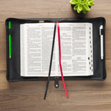 Be Strong in the Lord and in His Mighty Power Faux Leather Bible Bag