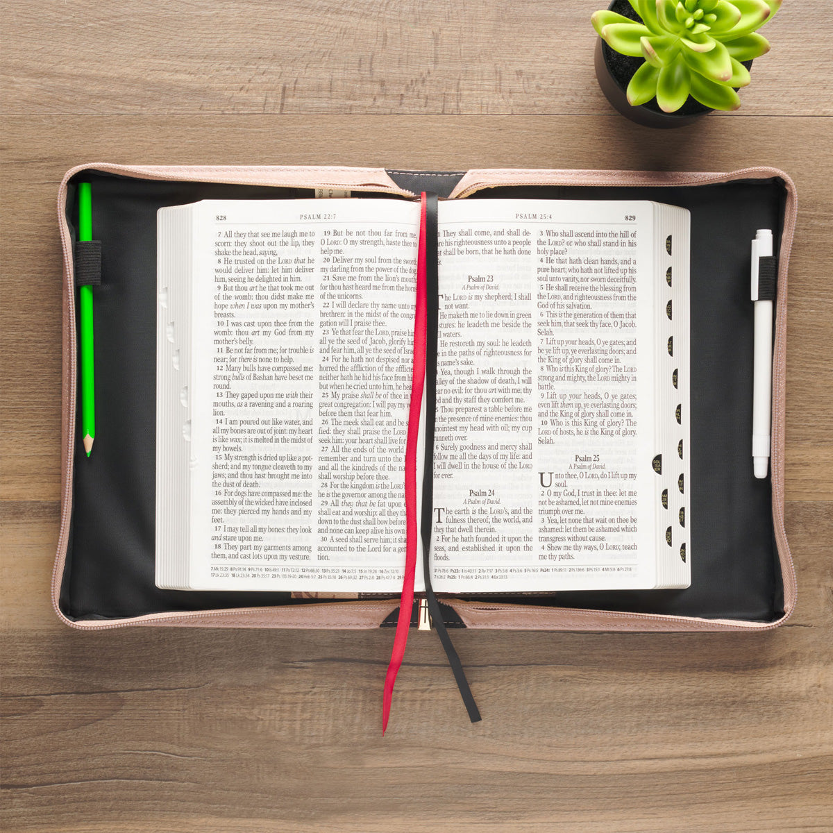 Strength and Honour Are Her Clothing Faux Leather Bible Bag
