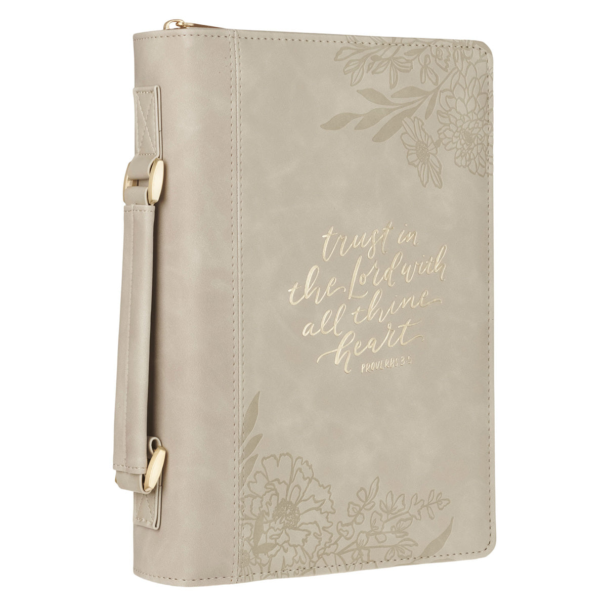 Trust in the Lord with All Thine Heart Faux Leather Bible Bag