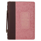 For I Know the Plans Faux Leather Bible Bag