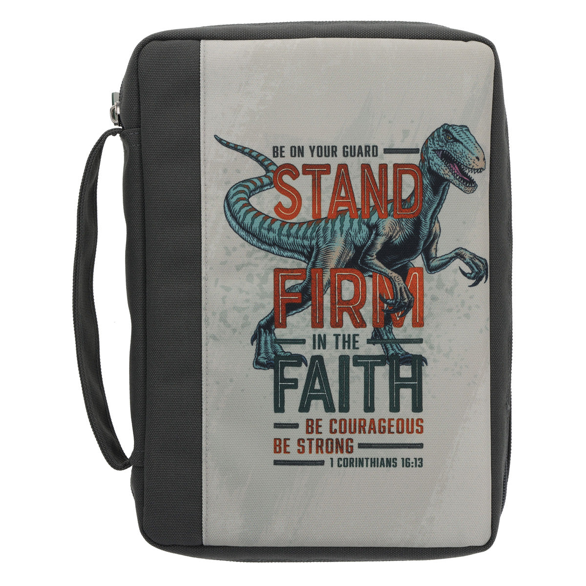 Stand Firm in the Faith, Be Courageous Be Strong Polyester Bible Bag