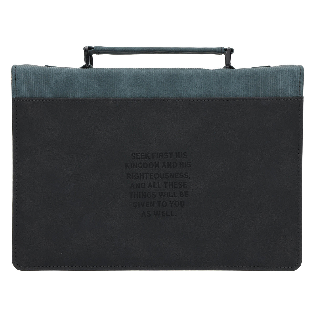 Seek First the Kingdom Faux Leather Bible Bag