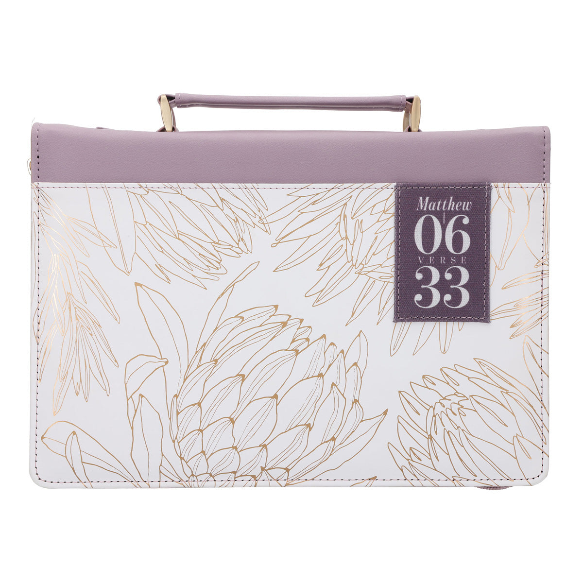 Seek First Protea Faux Leather Bible Bag