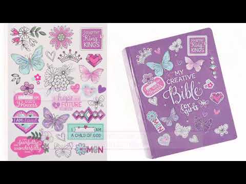 ESV Purple Stickers Hardcover My Creative Bible for Girls